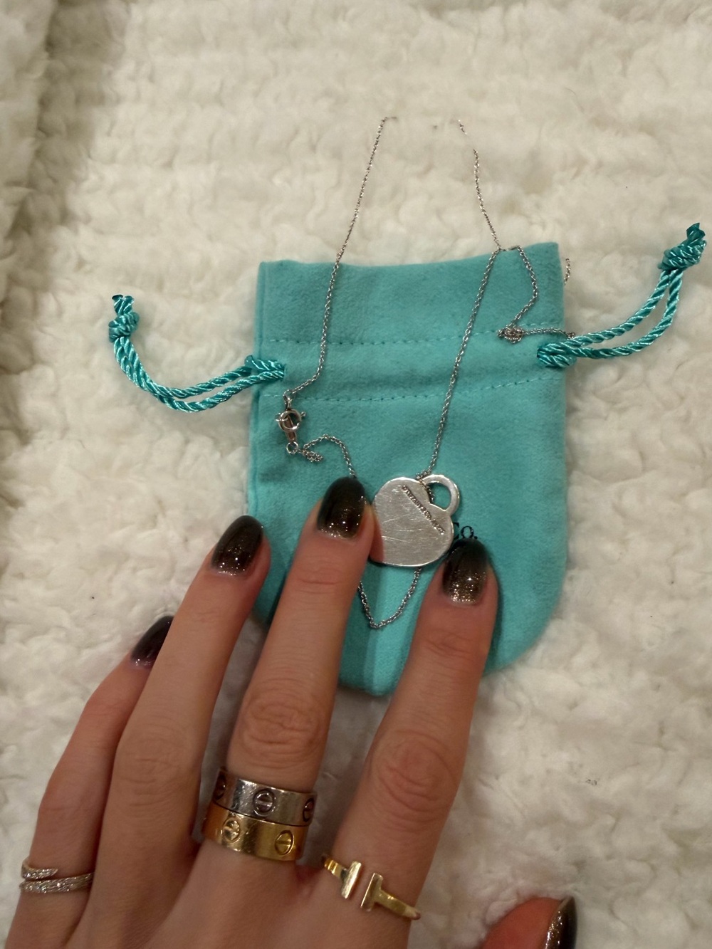Tiffany Return to Tiffany Heart Tag Pendant in Silver, Medium - Picture 2 of 6